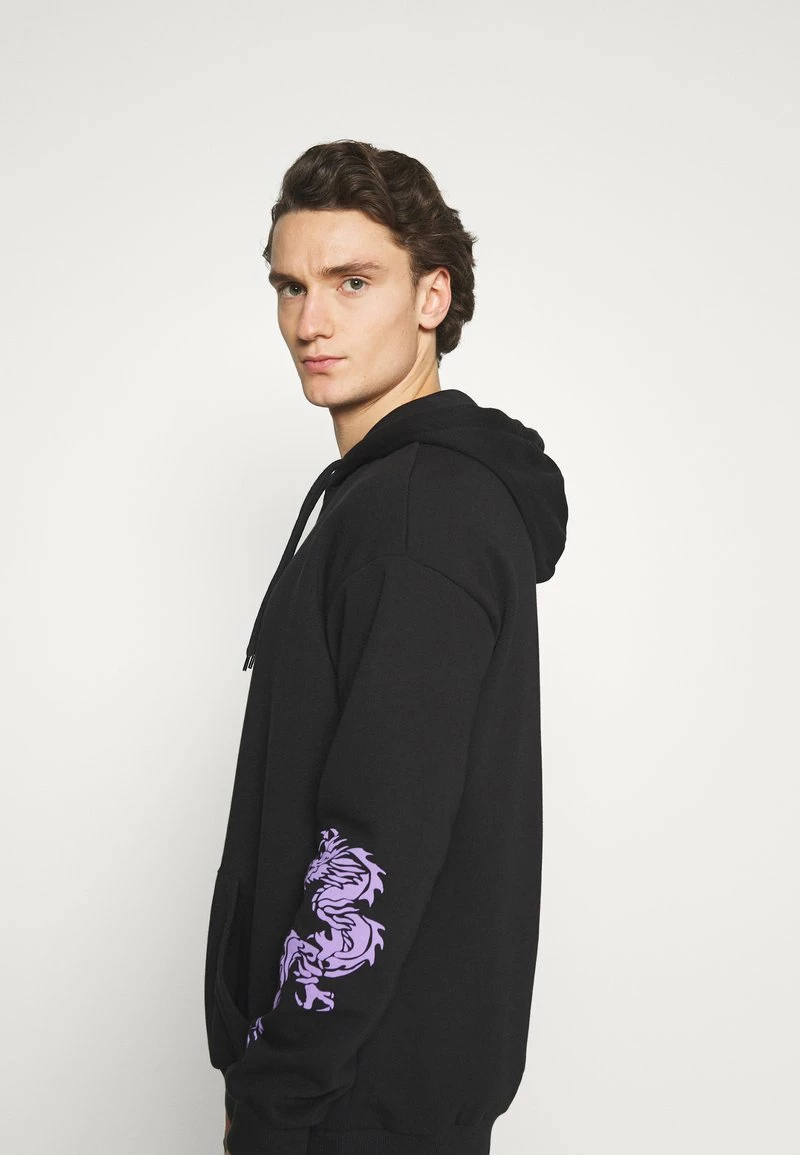 YOURTURN UNISEX - Felpa Con Cappuccio - Black 6 YOURTURN UNISEX - Felpa Con Cappuccio - Black - immagine 4