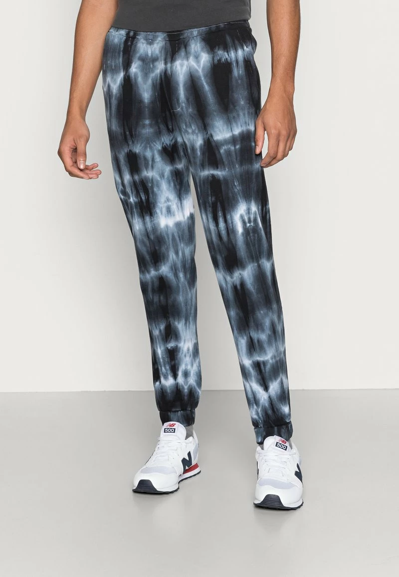 YOURTURN MONOCHROME TIE DYE JOGGER UNISEX - Pantaloni Sportivi - Black/off White 3 YOURTURN MONOCHROME TIE DYE JOGGER UNISEX - Pantaloni Sportivi - Black/off White