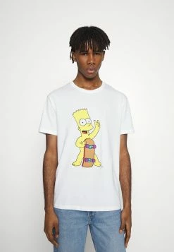 YOURTURN BART SKATE UNISEX TEE - T-shirt Con Stampa - White