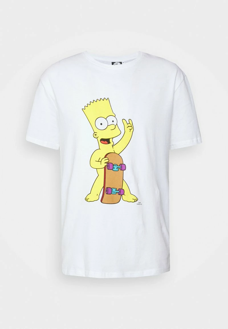 YOURTURN BART SKATE UNISEX TEE - T-shirt Con Stampa - White 7 YOURTURN BART SKATE UNISEX TEE - T-shirt Con Stampa - White - immagine 5