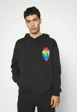 YOURTURN RAINBOW HEART HOODIE PRIDE UNISEX - Felpa Con Cappuccio - Black -Sconto YOURTURN in Italia 14f6135545d642219636f1cb2d46e3e5