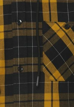 YOURTURN UNISEX CHECK WITH HOOD - Camicia - Black/yellow -Sconto YOURTURN in Italia 1774f3eb9e6a4bb49f56e60422762f82