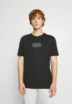 YOURTURN BLACK STAR WARS LASER TEE UNISEX - T-shirt Con Stampa - Black