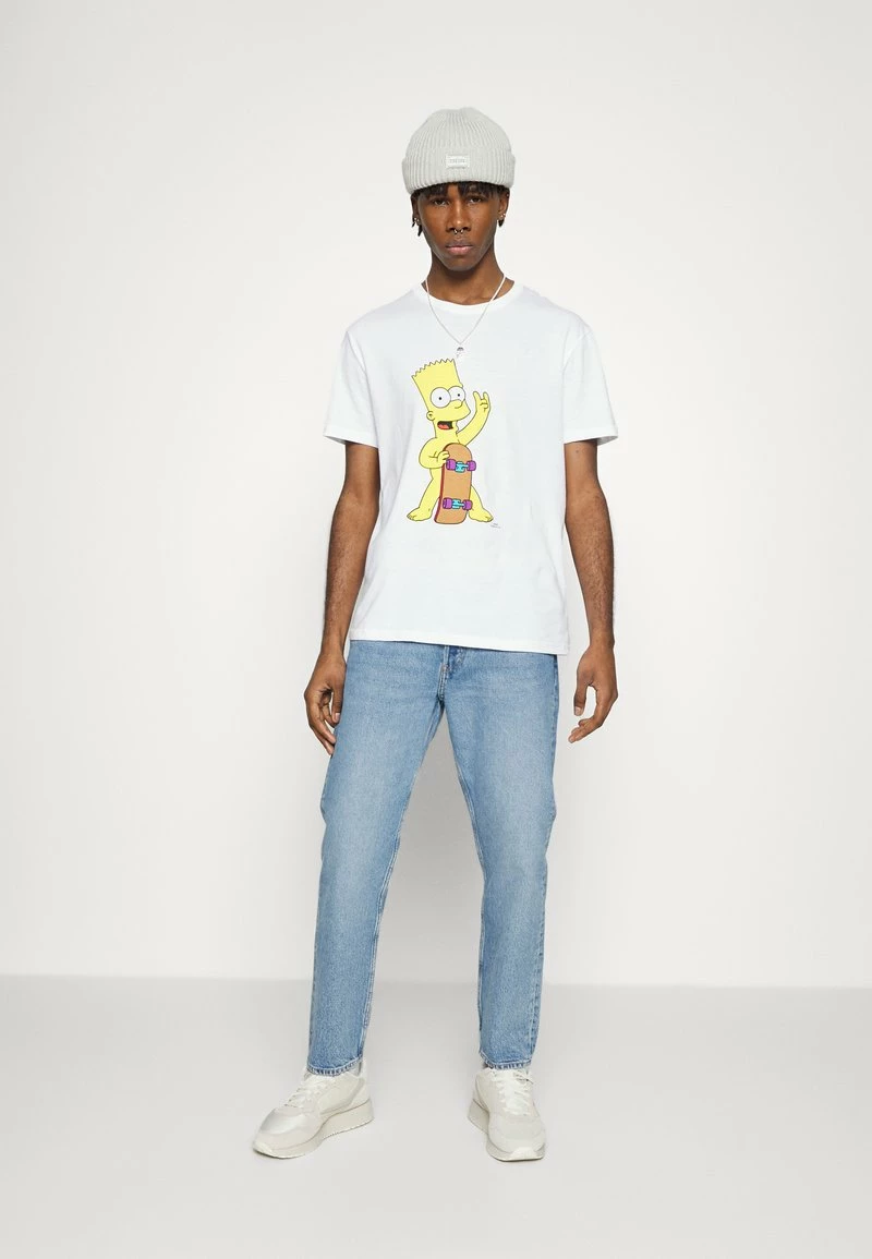 YOURTURN BART SKATE UNISEX TEE - T-shirt Con Stampa - White 4 YOURTURN BART SKATE UNISEX TEE - T-shirt Con Stampa - White - immagine 2