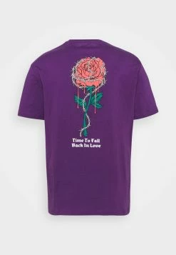YOURTURN ROSE AND BARBED WIRE UNISEX - T-shirt Con Stampa - Purple -Sconto YOURTURN in Italia 2017f8879f844ff4b7fdc5ab381a92ae