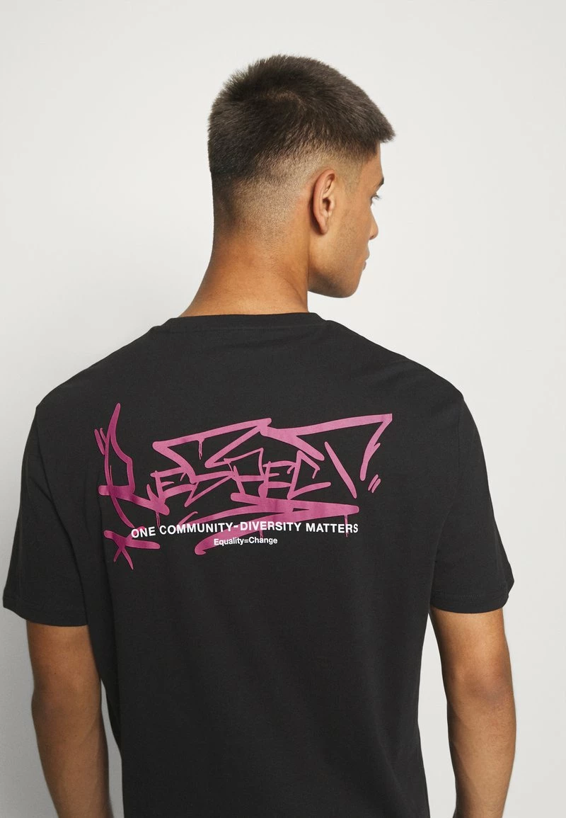 YOURTURN T-shirt Con Stampa - Black, Unisex 6 YOURTURN T-shirt Con Stampa - Black, Unisex - immagine 4