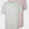 YOURTURN 2 PACK UNISEX - T-shirt Basic - Beige/olive