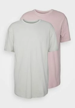 YOURTURN 2 PACK UNISEX - T-shirt Basic - Beige/olive