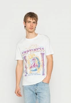 YOURTURN EMPTINESS GRAPHIC T-SHIRT UNISEX - T-shirt Con Stampa - White