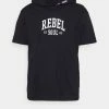 YOURTURN HOODIE TEE RELAXED - T-shirt Con Stampa - Black, Unisex -Sconto YOURTURN in Italia 335b821b575446ffb7bb1df8ff533bd8