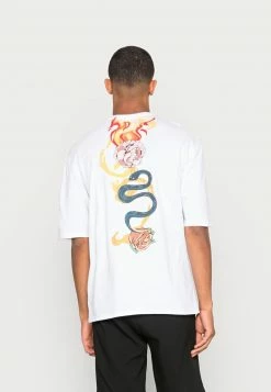 YOURTURN SKULL FLAME GRAPHIC T-SHIRT UNISEX - T-shirt Con Stampa - White -Sconto YOURTURN in Italia 3efe961477c2410e87dfbb531ca6f2a1