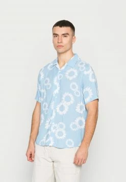 YOURTURN NAÏVE FLOWERS UNISEX - Camicia - Light Blue