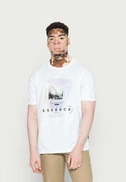 YOURTURN ESSENCE GRAPHIC T-SHIRT UNISEX - T-shirt Con Stampa - White