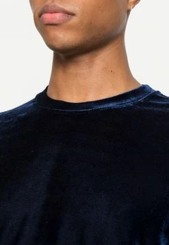 YOURTURN VELVET UNISEX - T-shirt Basic - Dark Blue -Sconto YOURTURN in Italia 6260bfd166f1485b8f1159719d59fbce