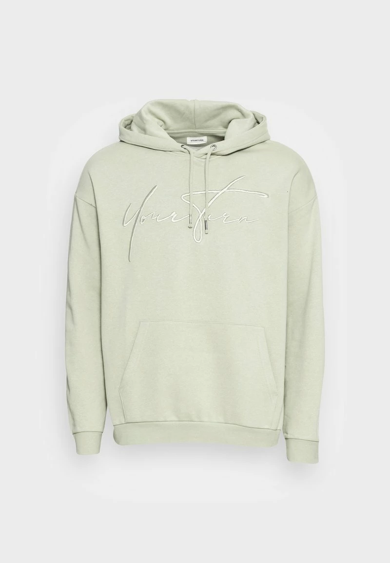 YOURTURN BOLD BRANDING HOODIE UNISEX - Felpa Con Cappuccio - Green 6 YOURTURN BOLD BRANDING HOODIE UNISEX - Felpa Con Cappuccio - Green - immagine 4