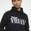 YOURTURN NIRVAN PRINT HOODIE UNISEX - Felpa Con Cappuccio - Black