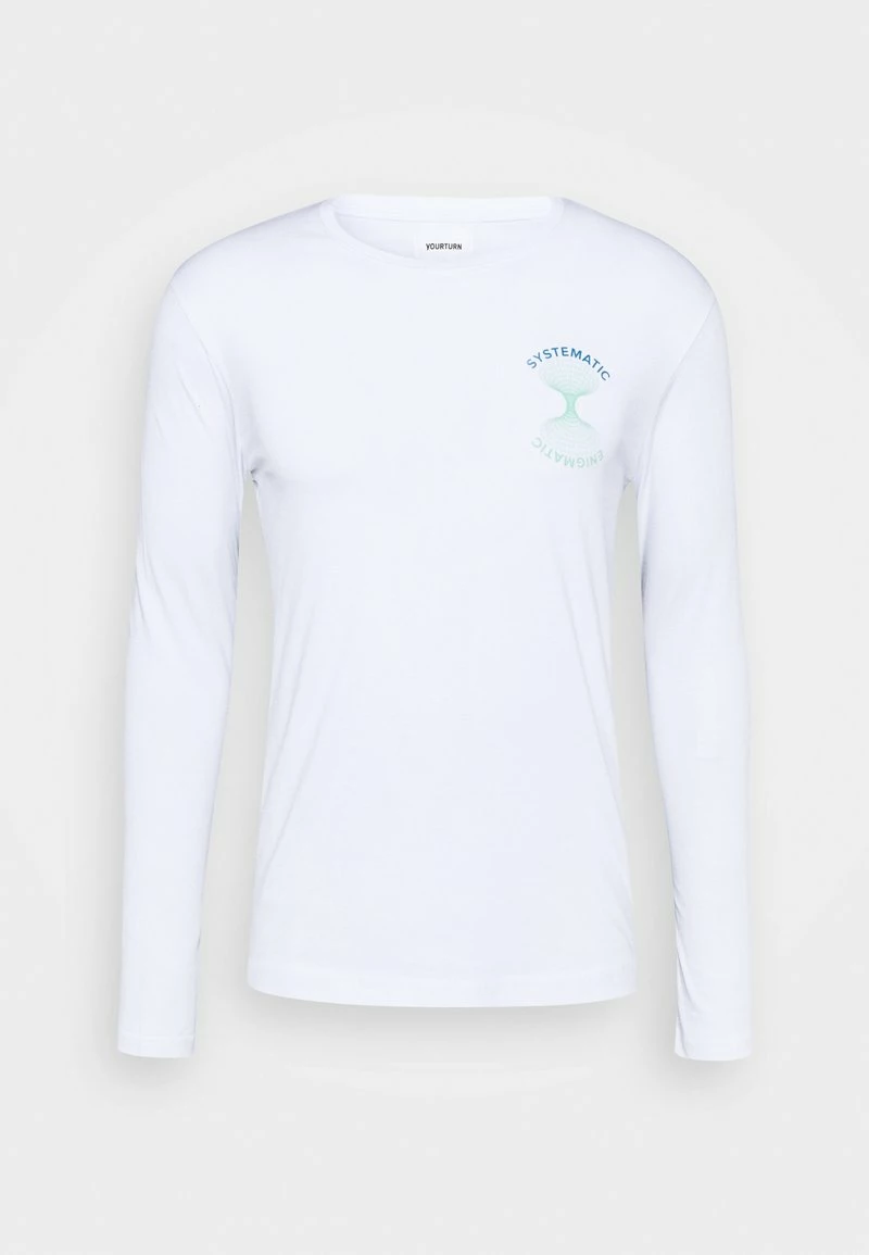 YOURTURN Maglietta A Manica Lunga - White, Uomo 7 YOURTURN Maglietta A Manica Lunga - White, Uomo - immagine 5