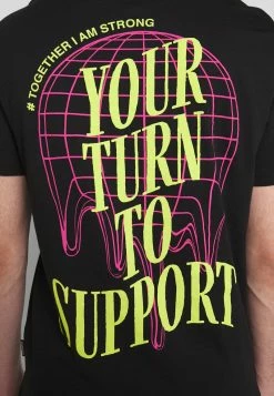 YOURTURN T-shirt Con Stampa - Black, Unisex -Sconto YOURTURN in Italia 80dd5751c37a492bbb6d7ca145046390
