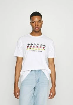 YOURTURN CURRENT MOOD TEE UNISEX - T-shirt Con Stampa - White