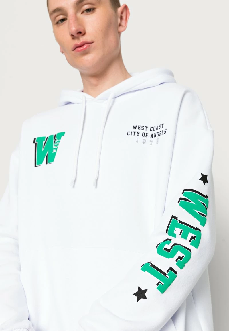 YOURTURN UNISEX - Felpa Con Cappuccio - White 7 YOURTURN UNISEX - Felpa Con Cappuccio - White - immagine 5