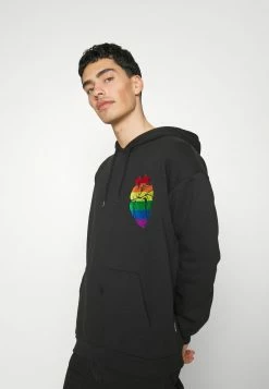 YOURTURN RAINBOW HEART HOODIE PRIDE UNISEX - Felpa Con Cappuccio - Black -Sconto YOURTURN in Italia 9fcf7e381b804aa886d859e98d85c1ef