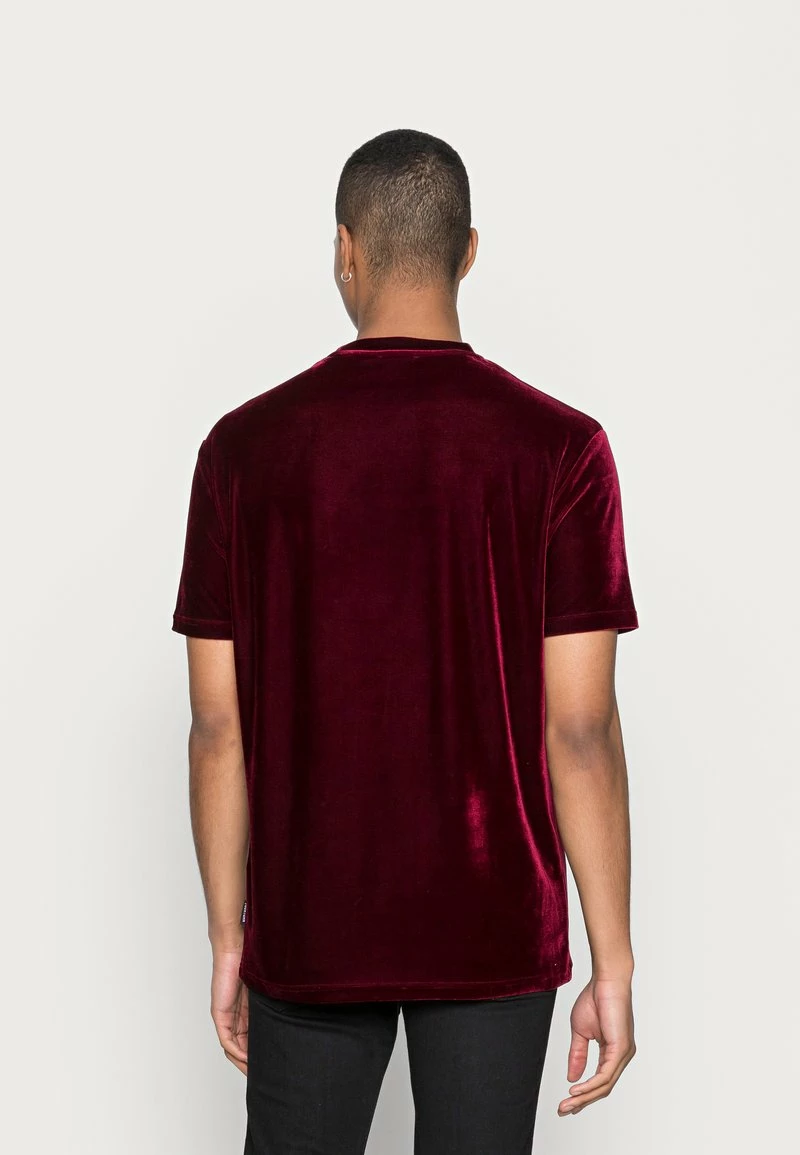 YOURTURN VELVET UNISEX - T-shirt Basic - Bordeaux 5 YOURTURN VELVET UNISEX - T-shirt Basic - Bordeaux - immagine 3