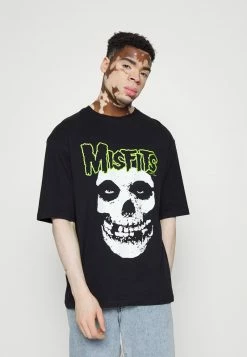 YOURTURN MISFIT SKULL UNISEX - T-shirt Con Stampa - Black