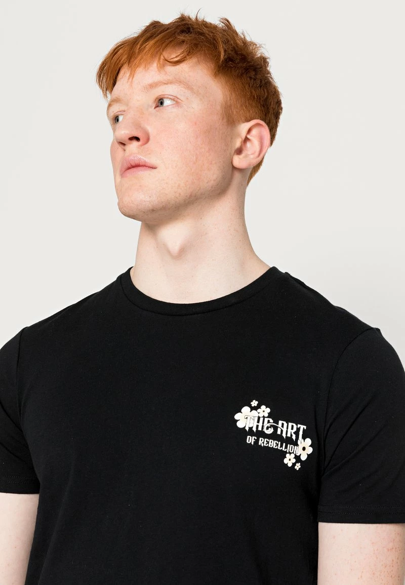 YOURTURN DRAGON TIGER TEE - T-shirt Con Stampa - Black, Unisex 7 YOURTURN DRAGON TIGER TEE - T-shirt Con Stampa - Black, Unisex - immagine 5