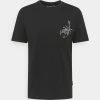 YOURTURN STAR SIGN LOGO UNISEX - T-shirt Con Stampa - Black