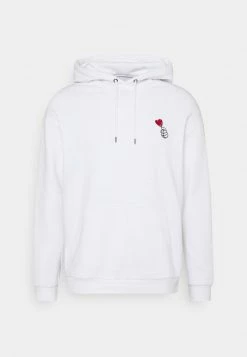 YOURTURN UNISEX - Felpa Con Cappuccio - White