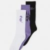 YOURTURN 3 PACK - Calze - Black/purple /off-white, Uomo -Sconto YOURTURN in Italia b83332a3c39743f8916532c4ff098816