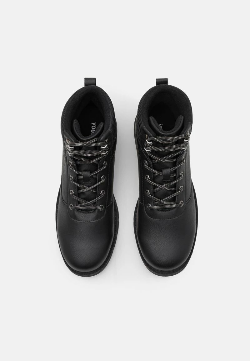 YOURTURN UNISEX - Stivaletti Stringati - Black 6 YOURTURN UNISEX - Stivaletti Stringati - Black - immagine 4