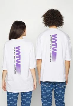 YOURTURN GRAPHIC TEE WINCENT WEISS UNISEX - T-shirt Con Stampa - White