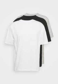 YOURTURN 3 PACK UNISEX - T-shirt Basic - Black/light Grey/white -Sconto YOURTURN in Italia c411850a0b8a439bac75b0aaae65510a