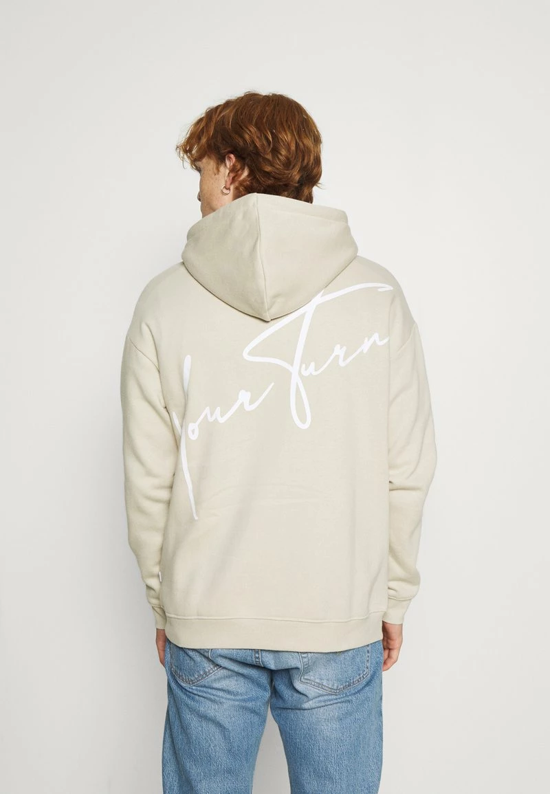 YOURTURN BOLD SCRIPT HOODIE UNISEX - Felpa - Beige 3 YOURTURN BOLD SCRIPT HOODIE UNISEX - Felpa - Beige