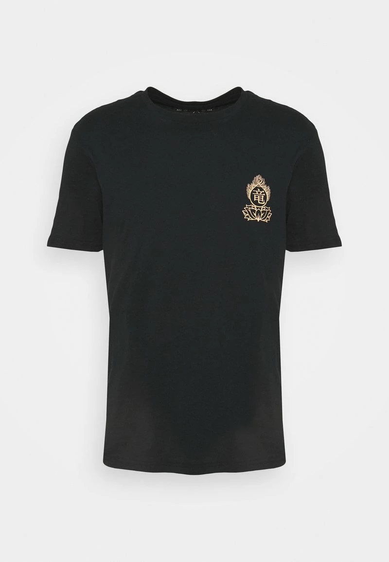 YOURTURN UNISEX - T-shirt Con Stampa - Black/yellow 7 YOURTURN UNISEX - T-shirt Con Stampa - Black/yellow - immagine 5