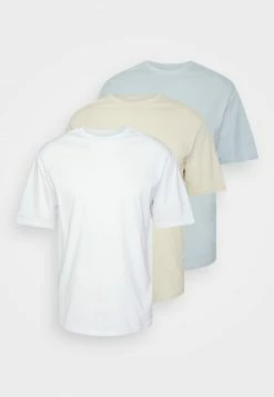 YOURTURN 3 PACK UNISEX - T-shirt Basic - White/off-white/light Blue