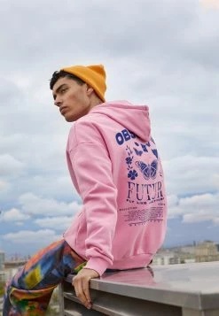 YOURTURN BUTTERFLIES HOODIE - Felpa Con Cappuccio - Pink, Unisex -Sconto YOURTURN in Italia d6f823e87be842848b2c41cc90708b38