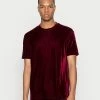 YOURTURN VELVET UNISEX - T-shirt Basic - Bordeaux -Sconto YOURTURN in Italia d89117f7c5ce49738fa0c44815353d40