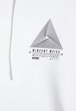 YOURTURN WINCENT WEISS TRIANGLE LOGO UNISEX - Felpa Con Cappuccio - White -Sconto YOURTURN in Italia da41e17ba545422fa1fcd68efe1b6e09