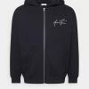 YOURTURN BIGCORE SCRIP JACKET - Felpa Con Zip - Black, Unisex