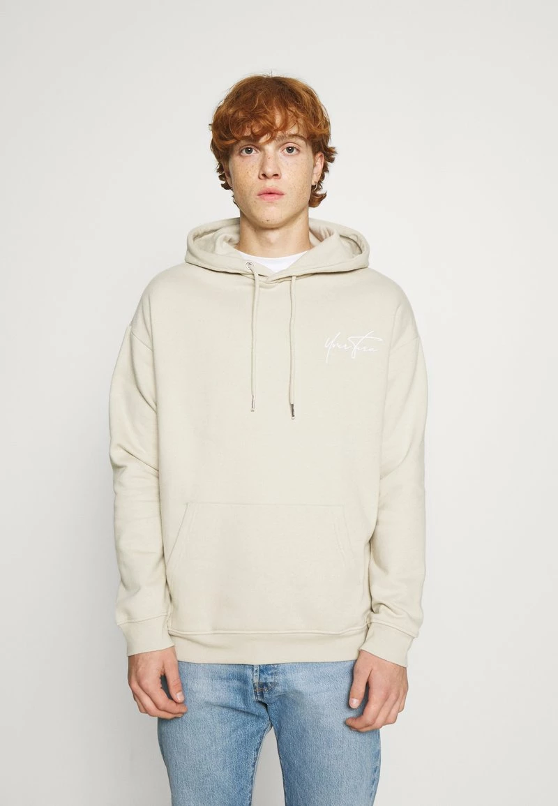 YOURTURN BOLD SCRIPT HOODIE UNISEX - Felpa - Beige 5 YOURTURN BOLD SCRIPT HOODIE UNISEX - Felpa - Beige - immagine 3