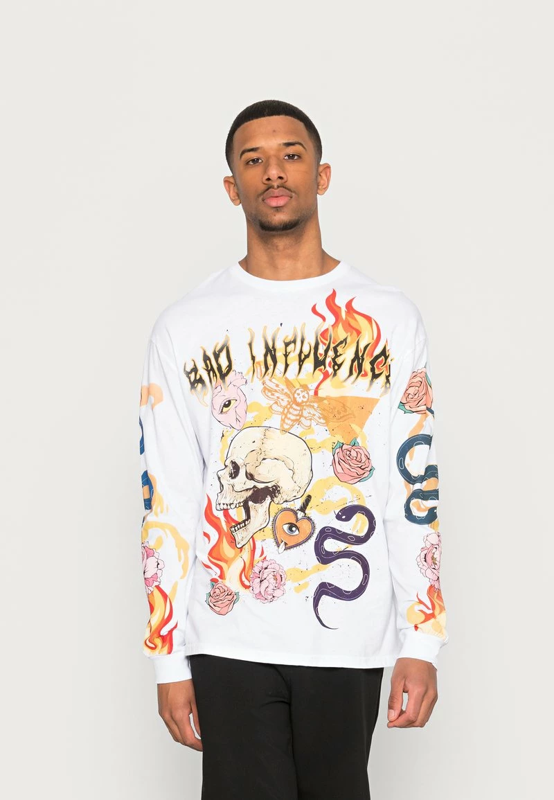 YOURTURN GRAPHIC SHIRT UNISEX - Maglietta A Manica Lunga - White 3 YOURTURN GRAPHIC SHIRT UNISEX - Maglietta A Manica Lunga - White