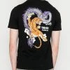 YOURTURN DRAGON TIGER TEE - T-shirt Con Stampa - Black, Unisex