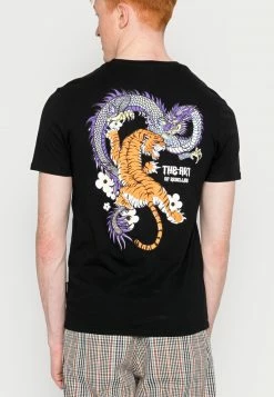 YOURTURN DRAGON TIGER TEE - T-shirt Con Stampa - Black, Unisex