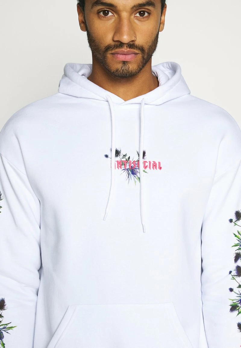 YOURTURN UNISEX - Felpa Con Cappuccio - White 8 YOURTURN UNISEX - Felpa Con Cappuccio - White - immagine 6